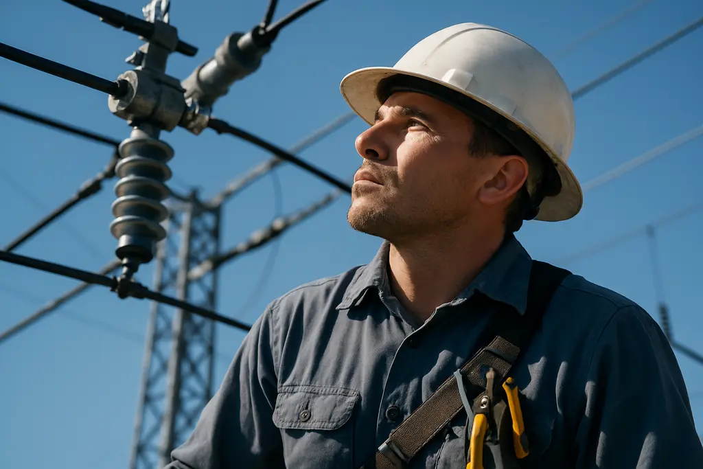 Engineers reviewing Electrotech Stack power and infrastructure diagrams in a control room