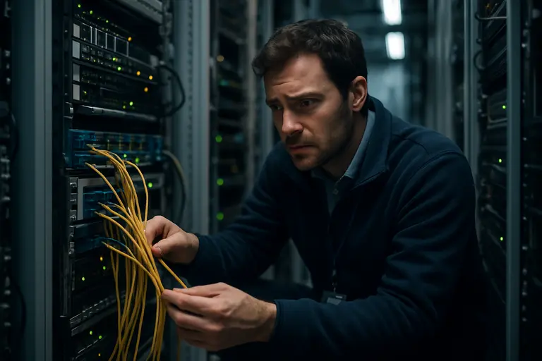 Network operations desk monitoring broadband and mobile service systems