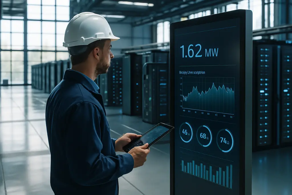 Data center energy systems with server racks, cooling equipment and electrical infrastructure