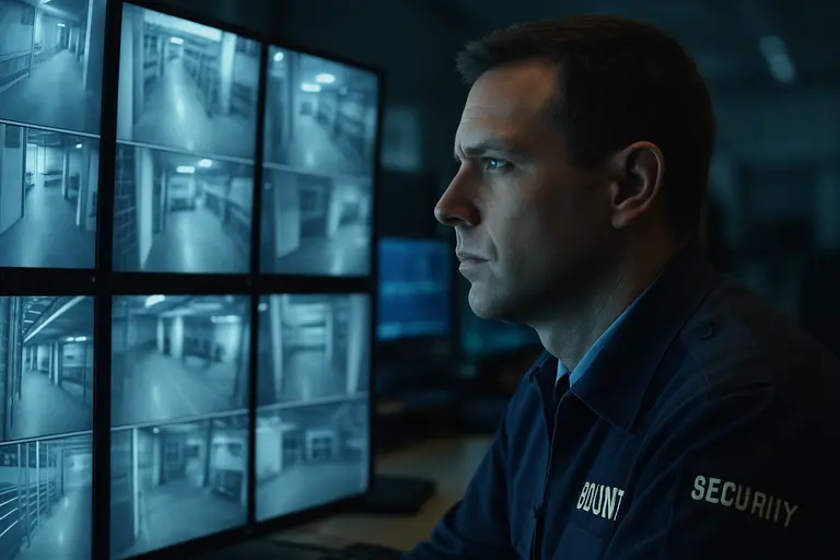 Security operations staff monitoring infrastructure alerts across screens